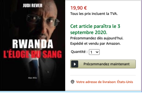 Rwanda, l'éloge du sang (Français) Broché – 3 septembre 2020