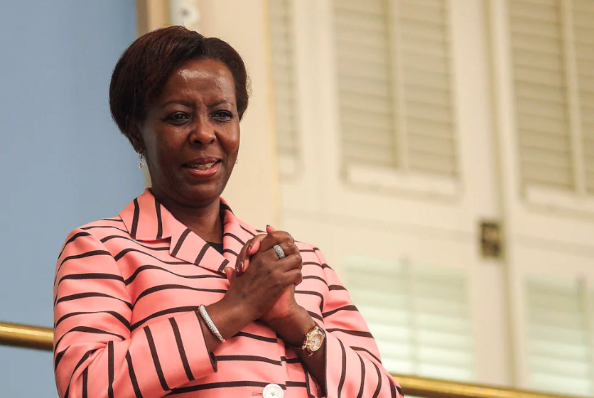 La secrétaire générale de l’Organisation internationale de la francophonie, Louise Mushikiwabo