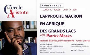 Conférence : L'Approche Macron en Afrique des Grands Lacs avec Patrick Mbeko